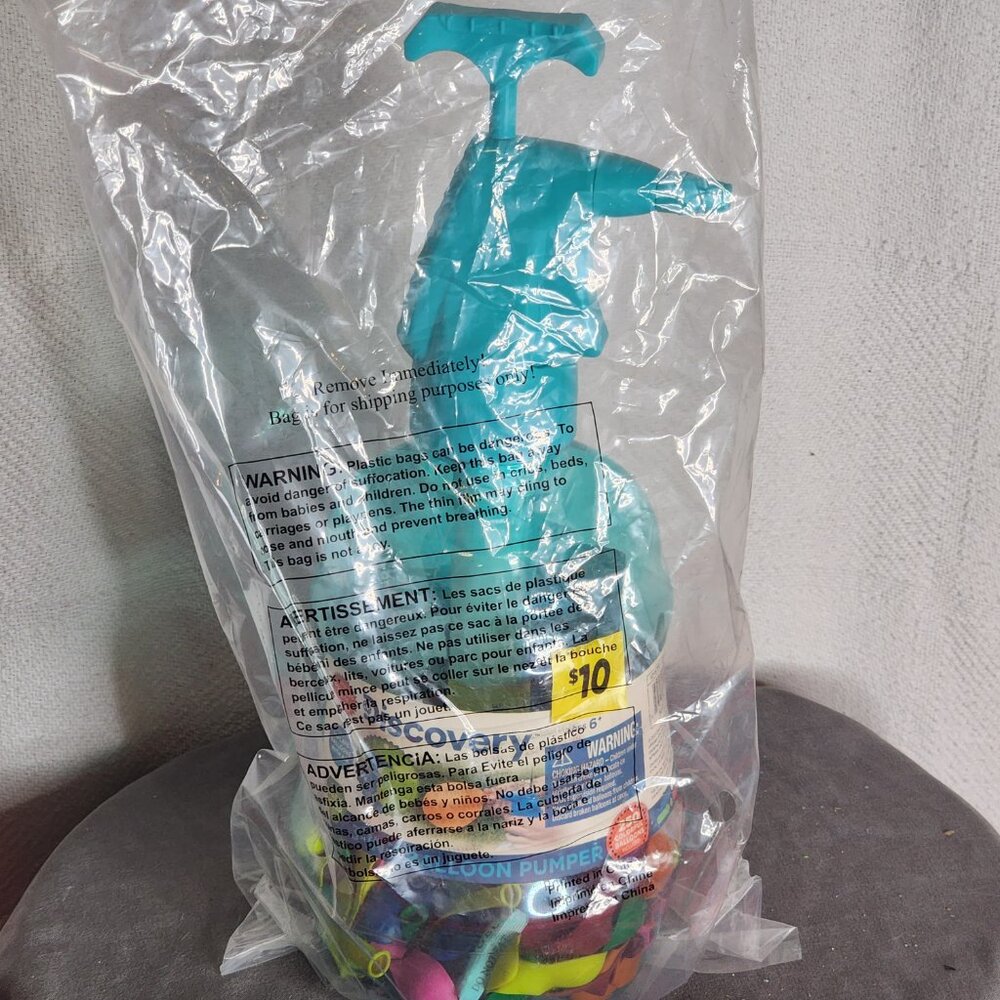 Discovery Teal 3-in-1 Inflate Air Fill Water Mister Balloon Pumper 250 Balloons - Picture 3 of 16